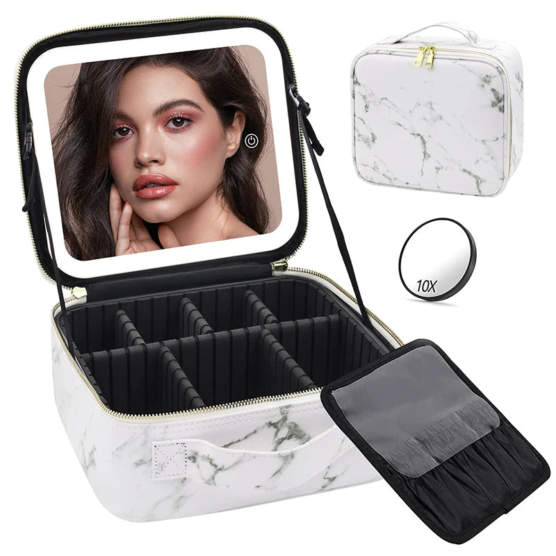 Éclat LED Mirror Case – Marble