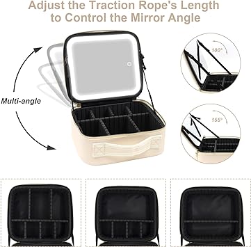 Éclat LED Mirror Case – Cream