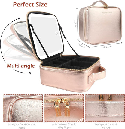 Éclat LED Mirror Case – Cream