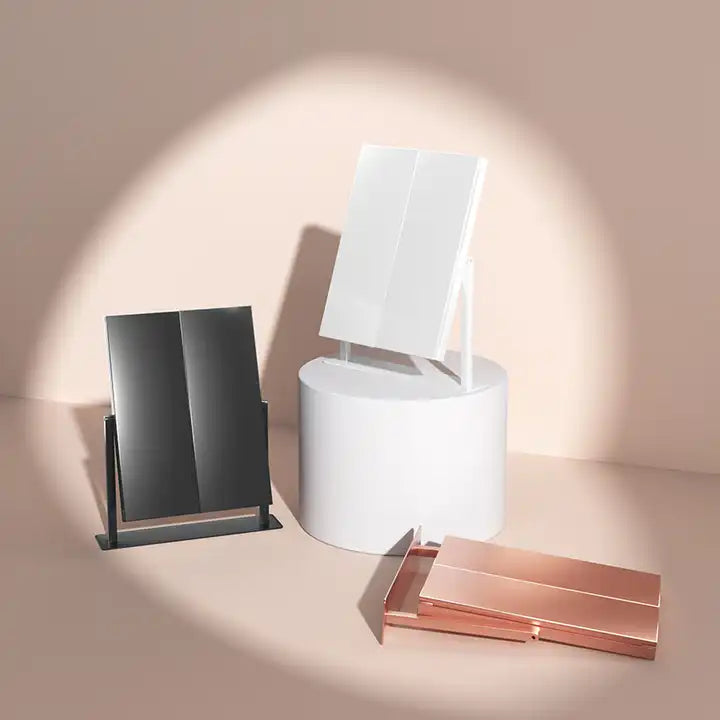 Lumière Tri-Fold Mirror - Rose Gold